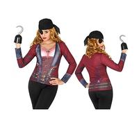 ATOSA 9670 Costume T-Shirt Pirate Woman M-L Red-Carnival, Größe Größe M-L Red