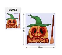 Atosa Adesivo Con Zucca Di Halloween