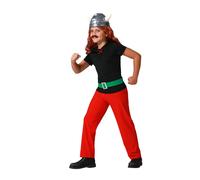 Atosa Asterix Children's Costume Asterix and Obelix Google Black Red Cosplay Fre
