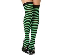 Atosa Calze a righe Nero e Verde - Calze e Scaldamuscoli