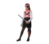 Atosa Children's Children's Red and White Striped Pirate Costume 3-4 Years