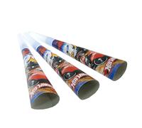 Atosa Confezione Da 4 Trombette Per Compleanno Hot Wheels Bugles Da 20 Cm