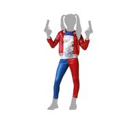 Atosa Costume Arlecchino Halloween blu bambina bambino 3-4 anni