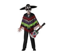 Bigbuy Carnival Costume Per Bambini Nero Scheletro Poncho Taglia:3-4 Anni F_0301