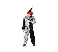 Bigbuy Carnival Costume Per Adulti Grigio Pagliaccio Unisex Adulti Taglia:xs/s S