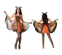 Atosa Costume di Carnevale Farfalla Arancione per Adulti Taglia XS/S