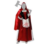 Atosa Costume Da Donna Di Cappuccetto Rosso Sanguinante