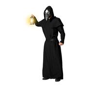Atosa Costume Da Uomo Adulto Con Cappuccio Nero XS