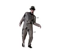Atosa | Costume da sposo grigio uomo adulto | Cadavere, Fantasma | Costumi Horror per Halloween, Carnevale, Feste a Tema | Include giacca, pantaloni | Comodo, divertente e originale | XS-S