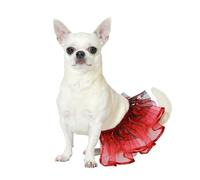 Atosa Costume De Animale Domestico Tutu Rosso S