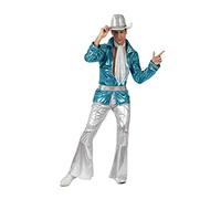 Atosa Costume Disco Blu Uomo Adulto, Blu, XXL