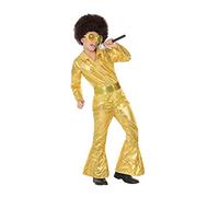 Atosa Costume Disco Dorato Bambino Bambini 3-4 Anni