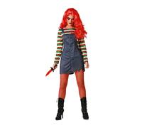 Atosa Costume Doll Striped T-Shirt, Broken Cowboy Style Child and Spooky Image M