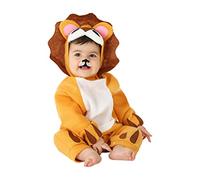 Atosa | Costume Leone per Bambino | Tuta intera unisex con accessorio per la testa | Costumi per Bambini ideali per Feste, Carnevale e Halloween | Colore giallo | 6-12 mesi