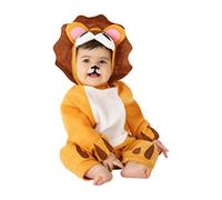 Atosa | Costume Leone per Bambino | Tuta intera unisex con accessorio per la testa | Costumi per Bambini ideali per Feste, Carnevale e Halloween | Colore giallo | 12-24 mesi