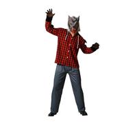 Atosa | Costume Lupo Mannaro Uomo Adulto | Lupo cattivo | Costumi Horror per Halloween, Carnevale, Feste a Tema | Include camicia, pantaloni | Comodo, divertente e originale | XXL
