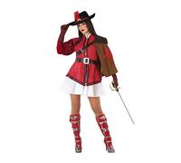 Atosa Mosquetera Costume Rosso XS-S