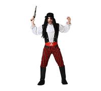 Atosa Costume Pirata Uomo Adulto A Strisce XS