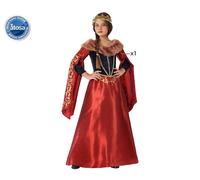ATOSA COSTUME REGINA MEDIEVALE ROSSO TAGLIA 5-6 ANNI 64760