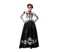 E_0002_S1128668 Bigbuy Carnival Costume Scheletro Messicana Multicolore Taglia:X
