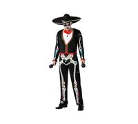 Atosa Costume Scheletro Messicano Mariachi Uomo Adulto M