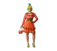 Atosa | Costume Zucca Adulto Donna | Orrore | Costumi per Halloween, Carnevale, Feste a Tema | Include accessorio per la testa, abito corto | Comodo, divertente e originale | XXL