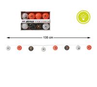 Atosa Ghirlanda Di 8 Lanterne A Led 135 Cm