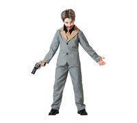 Atosa Grey Halloween Clown Costume Child with Tie 7-9 Years