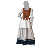 Atosa Innkeeper Woman Costume Bianco XL Bambini