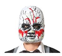 Atosa Maschera Halloween Bambola Diabolica Bianco