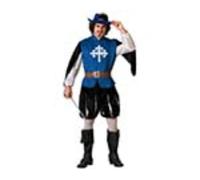 ATOSA Men's Adult Blue Musketeer Costume Outerwear (Pack of 12) XL Multicoloured