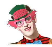 Atosa Occhiali cappellaio Pazzo Divertente