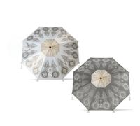 Atosa Ombrellone da spiaggia Mandala con gonna orientabile in metallo in alluminio Ø200 cm Oxford Protezione UPF 50+ Assortita in 2 possibilità con custodia, multicolore