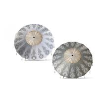 Atosa Ombrellone da spiaggia Mandala con gonna orientabile in metallo in alluminio Ø240 cm Oxford Protezione UPF 50+ Assortita in 2 possibilità con custodia