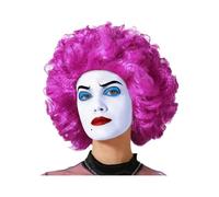 Atosa Parrucca da donna Riccio Corto Fushia