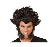 ATOSA 29625 Unisex Adult Wig Black