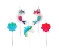 Atosa Set 5 Candele Sirene Del Mare