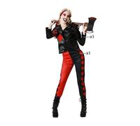 E_0002_S1132789 Bigbuy Carnival Costume per Adulti Arlecchino Sanguinario Donna