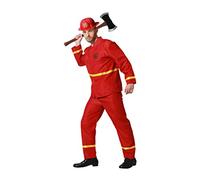 E_0002_S1129035 Bigbuy Carnival Costume per Adulti Pompiere Taglia:XL Giocattoli