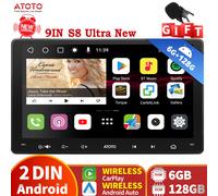 ATOTO 9" S8 Ultra New 2DIN Android Autoradio 6G+128G 4G LTE Assistente vocale AI
