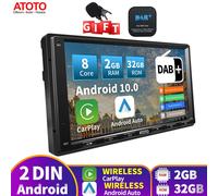 ATOTO A6 7" Doppio 2 DIN Autoradio Android Mit DAB/DAB+ CarPlay e Android Auto