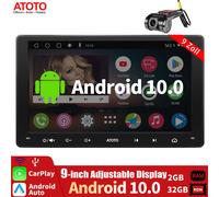 ATOTO A6 9" 2DIN Android Autoradio NAVI GPS Radio Android Auto+DVR Videocamera