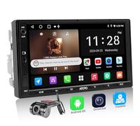 ATOTOEXCEL A5L Autoradio 2 DIN Android - 7 Pollici Wireless CarPlay e Senza fili Android Auto Autoradio con Telecamera frontale DVR 1080P, 2+32G, EQ a 24 bande, Tethering de WiFi/BT/USB, FM/USB/TF