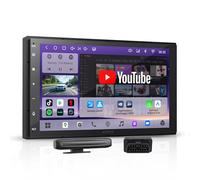 ATOTOEXCEL A7 7 Pollici Android Autoradio 2 Din, 4G LTE Integrato, Wireless CarPlay & Android Auto, Hi-Fi DSP/Uscita Ottica/4V Pre-Out, SCVC, AI DriveChat, Tethering WiFi/USB, [Scanner OBD2 Incluso]