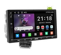 ATOTOEXCEL Autoradio 2 Din Android, CarPlay & Android Auto senza fili, 2+32G, 7 Pollici Autoradio con Schermo, Tethering de WiFi/BT/USB, 24-B EQ DSP, Scanner OBD2, Tracciamento GPS, FM/USB/TF