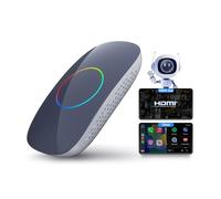 ATOTOOUT AI Box - Android Magic Box per Carplay Wireless e Android Auto, 2 GB+16 GB Car Streaming Box con Dual WiFi, Dual Bluetooth, Assistente AI, uscita HDMI, USB, Plug & Play, OTA, CB4 (grigio)