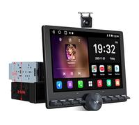 ATOTOZONE 10,1" FlexView Android Autoradio con Schermo Futtuante Adattivo per 1DIN & 2DIN, ChatGPT AI Stereo Auto CarPlay & Android Auto Wireless, Wi-Fi/USB, EQ/DSP/RDS, Telecamera Retromarcia