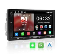 ATOTOZONE A5L Autoradio 2 Din Android, 7" Stereo auto bluetooth con schermo, 2G+32G, CarPlay Android Auto Wireless, Tethering via WiFi/BT/USB, MirrorLink, 24B-EQ DSP, FM/RDS/GPS/SWC,Chat AI