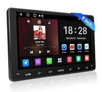 ATOTOZONE Autoradio 2 Din Android 9 pollici Stereo Auto Bluetooth con Schermo, Wireless CarPlay&Android Auto, GPS Navi, Wi-Fi/BT/USB, FM/AM/RDS, 24 EQ&DSP, MirrorLink, A5LG209T