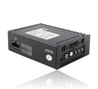 ATOTOZONE CA-AEC122DL Amplificatore Auto Compatto Con Cavo Di Alimentazione Da 6,5ft/2m TI TPA3221, 4 Canali, RMS 4x60W, EQ Personalizzabile, Compatibile Con Selezionati Stereo ATOTOZONE